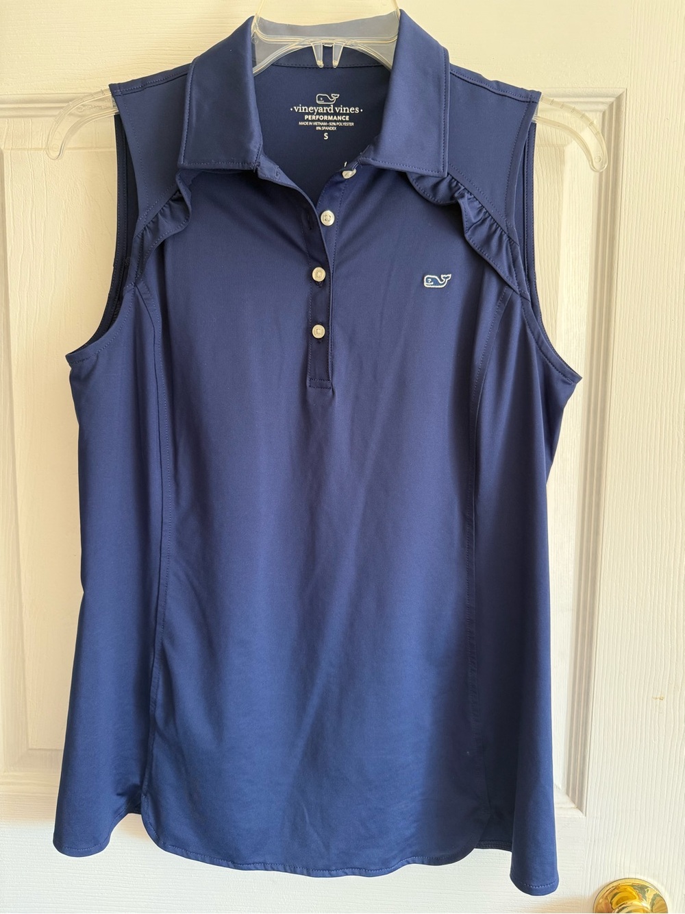 Vineyard Vines Ruffle Polo Tank Top